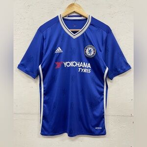 Adidas Chelsea Football Club 2016-2017 Home Jersey, Size M, Blue and White